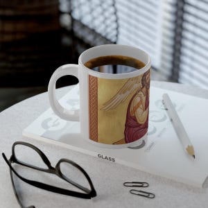 Saint Matthew Apostle Jumbo Mug, Catholic Coffee Cup, Evangelist Devotional Gift for Catholic Home image 6