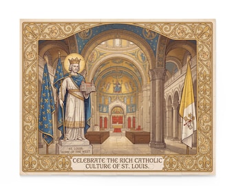 Cathedral Basilica Puzzle, Saint Louis IX Rome of the West, Catholic St. Louis 500-Piece Jigsaw