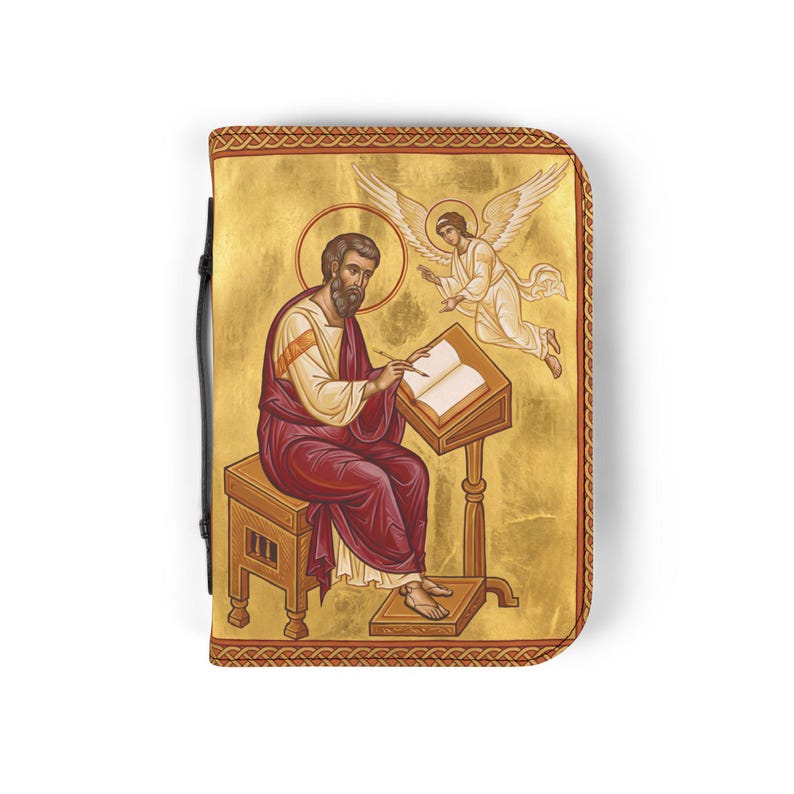 Saint Matthew Bible Cover, Catholic Devotional Gift for Daily Scripture image 11