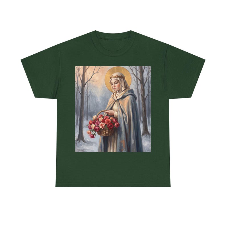 Camiseta de Santa Isabel de Hungría, regalo para trabajadores de hospitales, camiseta solidaria de la santa. imagen 17
