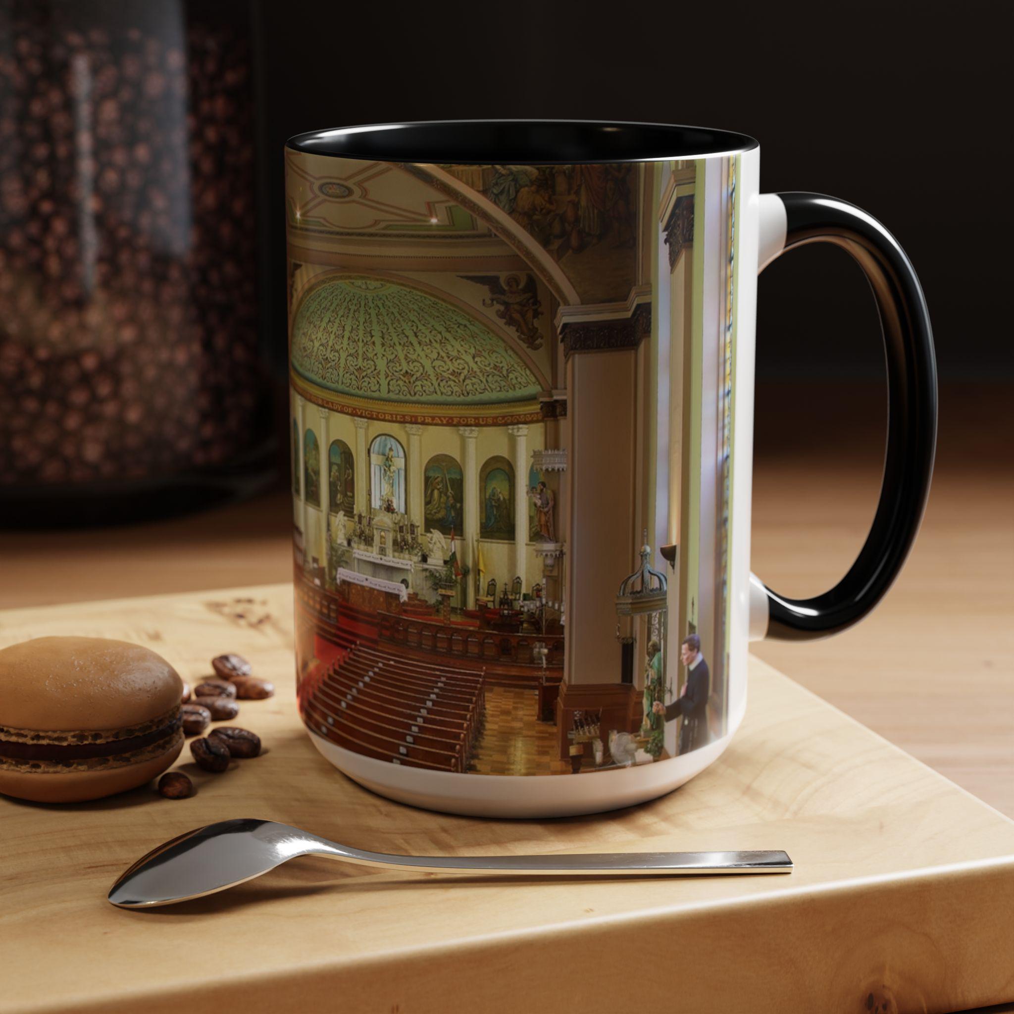 St. Mary of Victories Coffee Mug, Historic Catholic Church Gift, St. Louis Catholic Mug for Him or Her