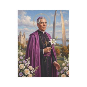 Fulton Sheen Garden Flag, Catholic Outdoor Yard Banner, Blessed Fulton Sheen Evangelization Decor image 8