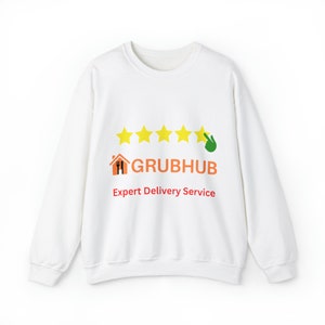 Grubhub Delivery Service Unisex Heavy Blend™ Crewneck Sweatshirt