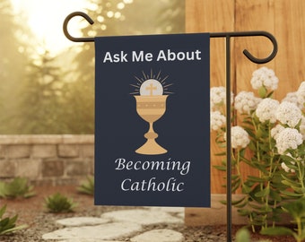 Catholic Evangelization Garden Banner - Religious Outdoor Flag
