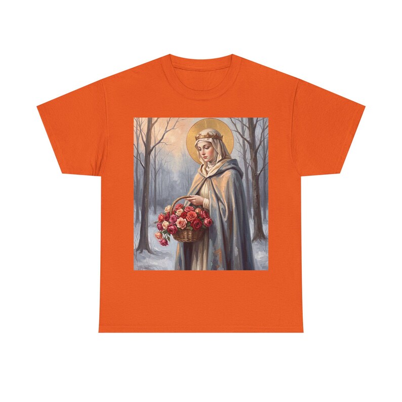 Camiseta de Santa Isabel de Hungría, regalo para trabajadores de hospitales, camiseta solidaria de la santa. imagen 10