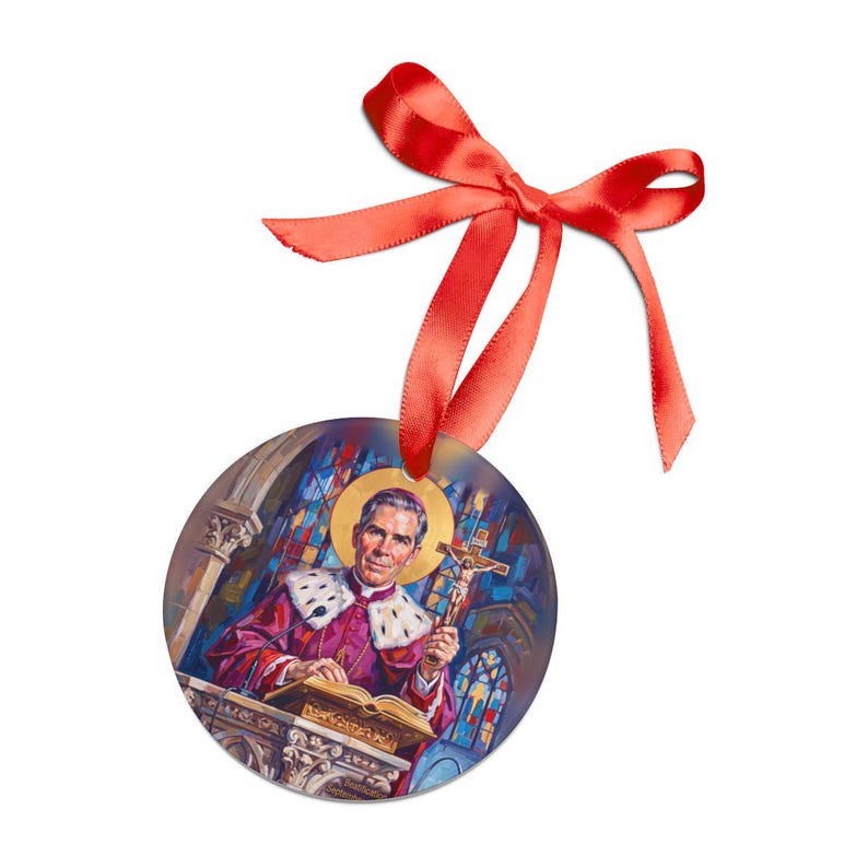 Styled photograph of Blessed Archbishop Fulton J. Sheen Catholic gift