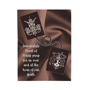 Immaculate Heart of Mary Blanket, Catholic Prayer Throw for Marian Devotion, Blessed Mother Gift image 4