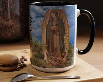 Mug Notre-Dame de Guadalupe, cadeau catholique pour maman, mug de dévotion mariale