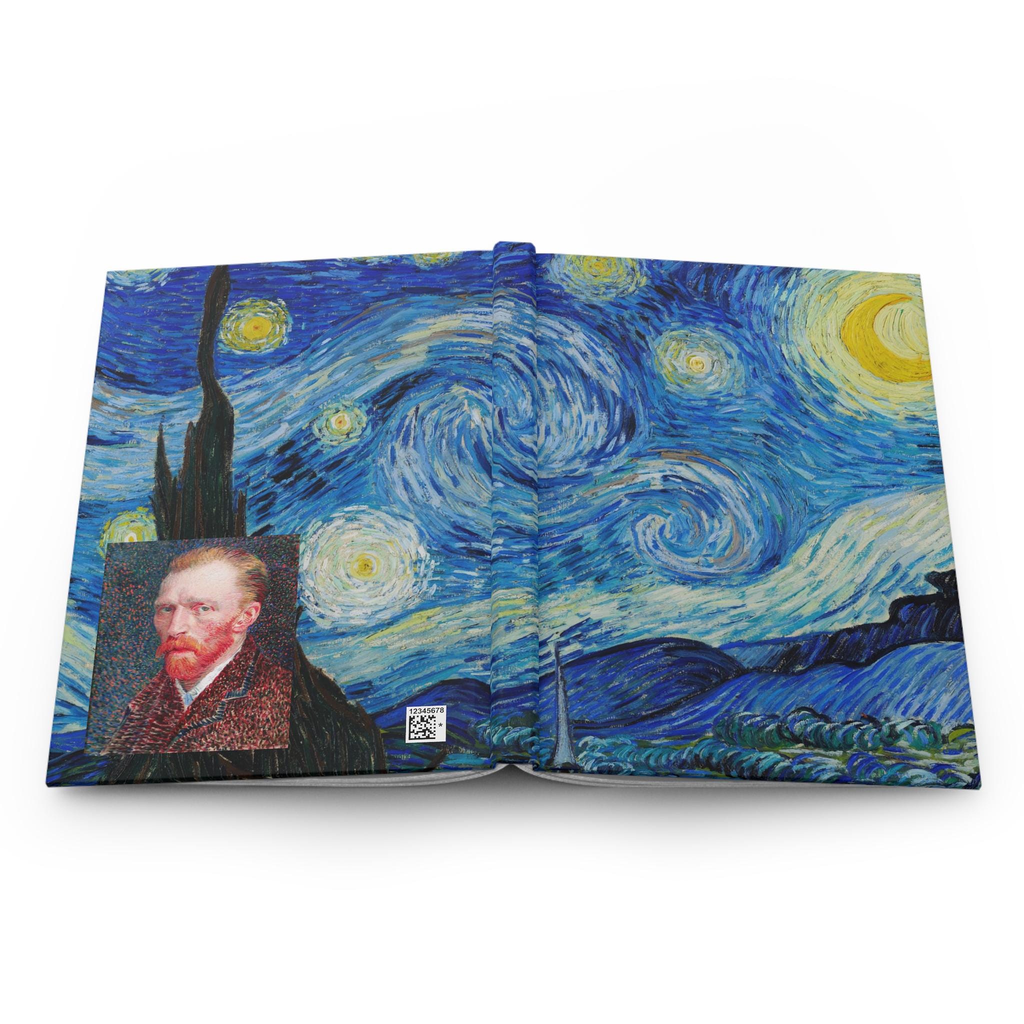 星月夜のハードカバージャーナル：ゴッホアートノート（5 x 7） - Etsy