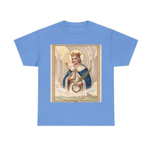 Immaculate Heart of Mary T-Shirt, Catholic Devotional Tee, St. Louis Patroness Gift image 5