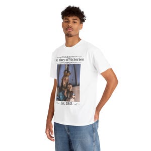 St. Mary of Victories T-Shirt, Catholic Church Gift, Historic St. Louis Parish Tee image 6