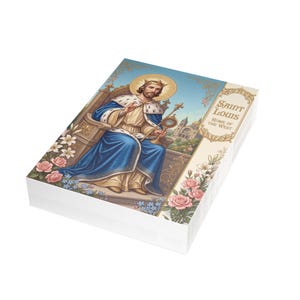 Saint Louis Note Cards, Traditional Catholic Stationery, King Louis IX Devotional Gift, Fulton Sheen Beatification 2026 image 11