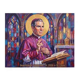 Blessed Fulton Sheen Puzzle, Catholic Gift for Apologist or Priest image 2