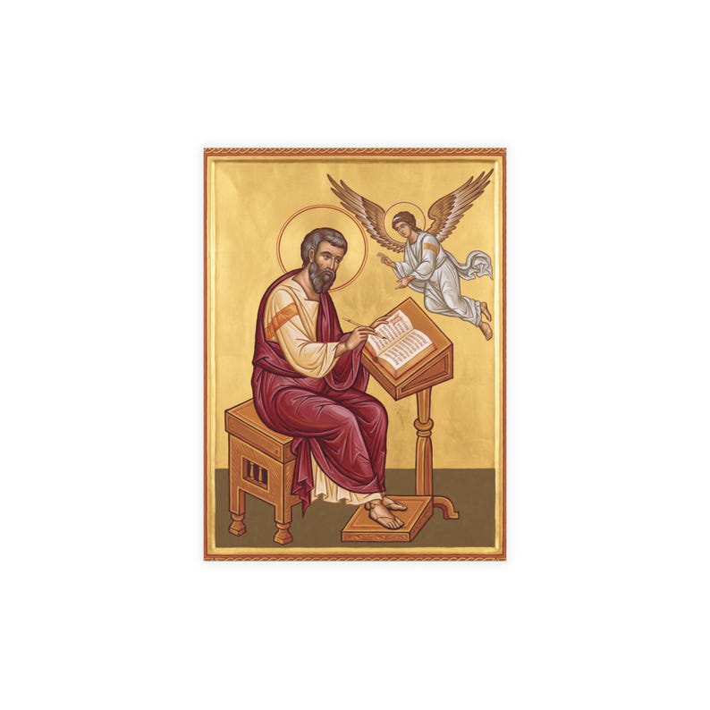 Saint Matthew Note Cards with Envelopes, Set of 30, Catholic Apostle Stationery image 1