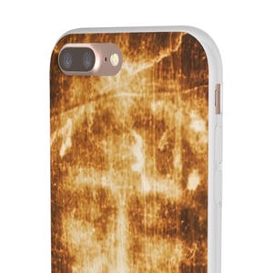 Shroud of Turin Phone Case, Holy Face of Jesus Catholic Gift, Flexi TPU iPhone Android Case for Dad or Pastor image 10