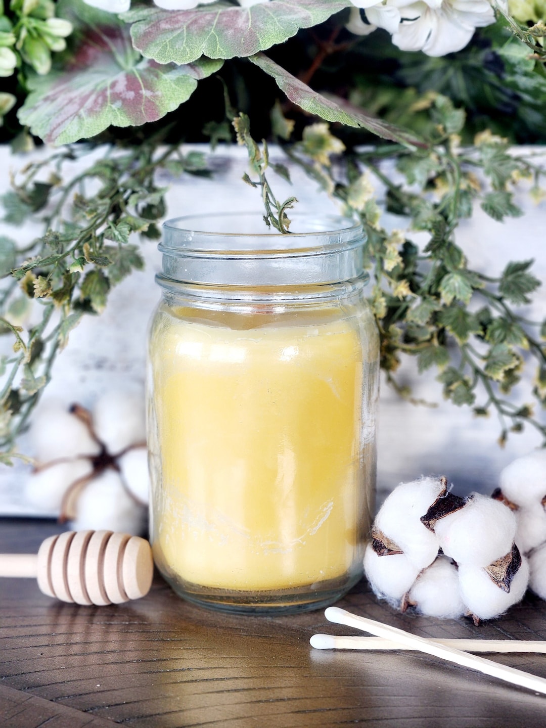 NEW Natural Beeswax Candle Beeswax Jar Candle Pure Beeswax Candle Cinnamon Beeswax Candle