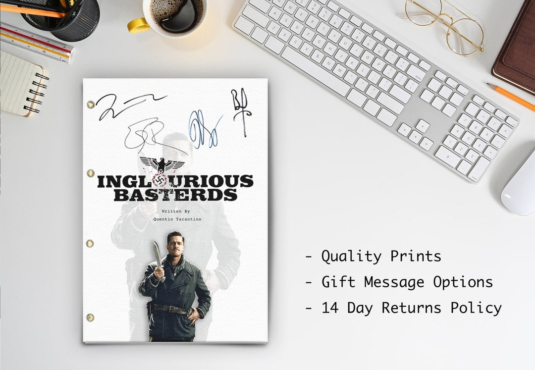 Inglourious Basterds Script Screenplay of Film Signed Etsy