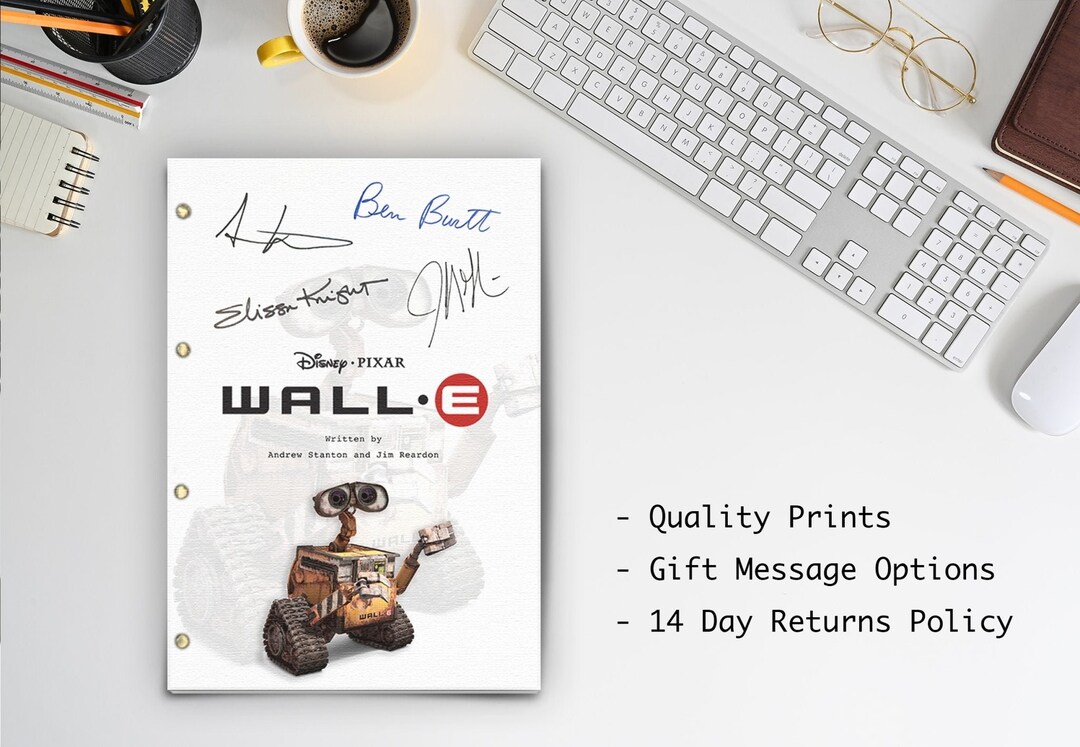 Walle Script Screenplay of Film Signed reprints Etsy