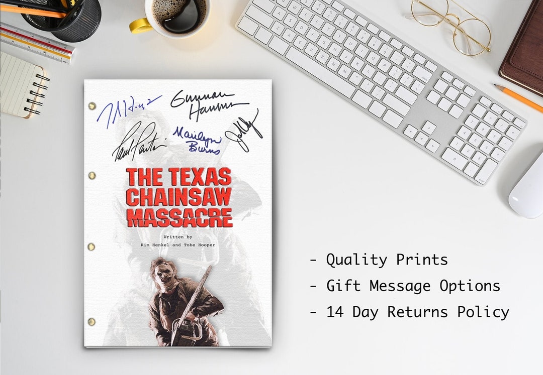 The Texas Chainsaw Massacre Script Screenplay of Film Signed Etsy