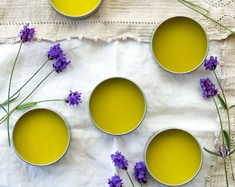 Lavender Beeswax Salve | Organic Olive Oil Dry Skin Relief Balm
