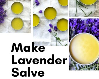 Lavender Salve Recipe Booklet | Botanical Skin Care PDF (Digital Download)