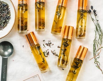 Calm Lavender Essential Oil Roller | Amethyst Crystal Aromatherapy Blend