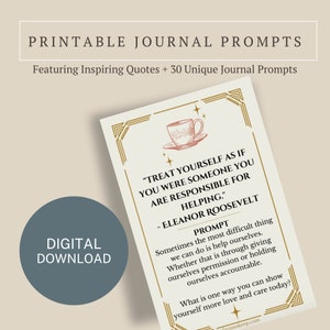 Stampabile Mindfulness Journal Prompt Tarot Cards, Diario giornaliero, Citazioni quotidiane, Journaling stimolante, Vita intenzionale, Vita lenta