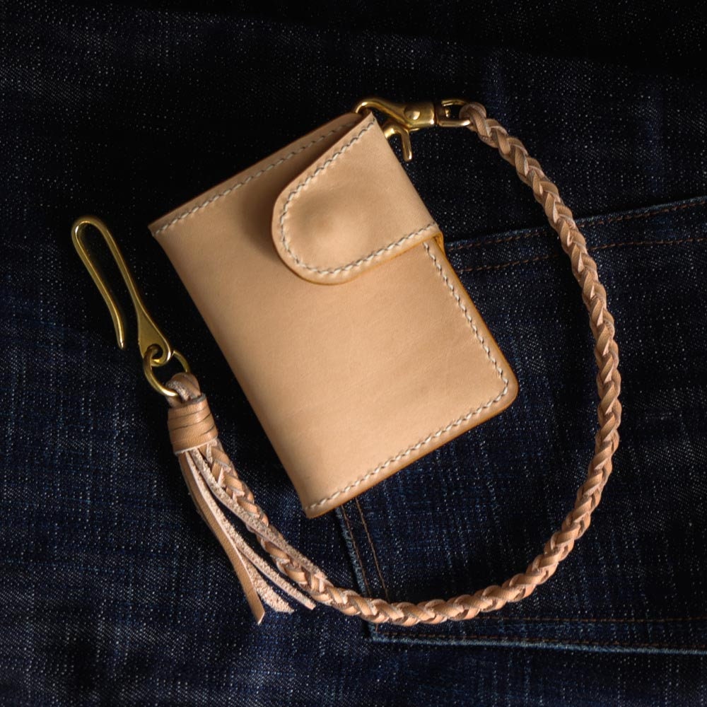 KDG Handmade Cowhide Leather Vintage Zipper Wallet Men Square Coin Purse Card Holder, Men's, Size: 11.8, Brown