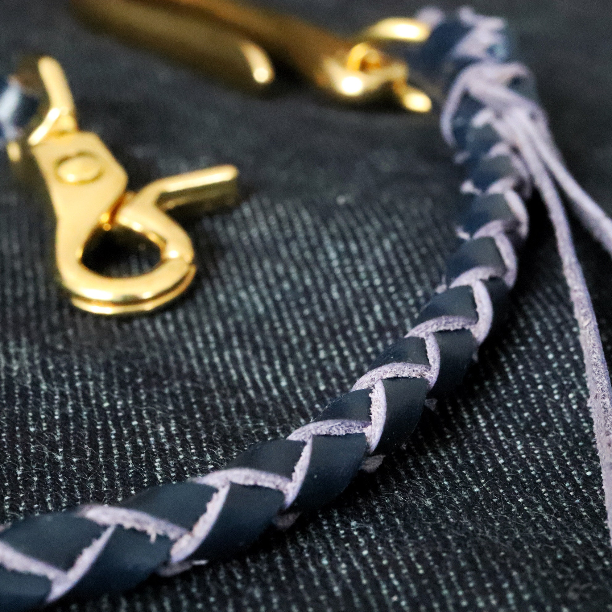 Braided Leather Lanyard Wallet Chain Rope With Fish Hook