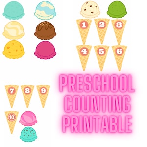 Preschool Counting 1-10 Printable