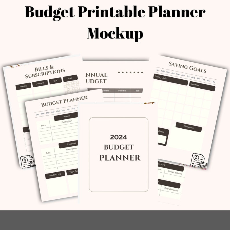 Printable Budget Planner Finance Planner Weekly Monthly Etsy