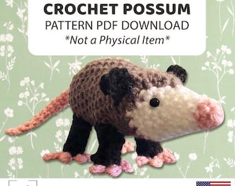 Baby Opossum Crochet Pattern PDF Download