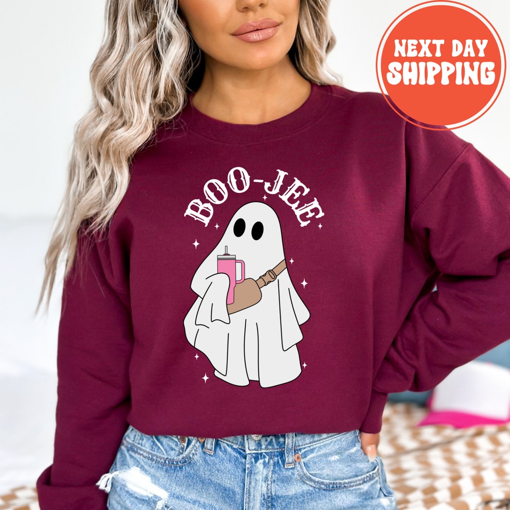 Ghost Reading Books Sweater, Bookish Halloween Sweatshirt