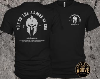 Armor of God Shirt | Ephesians 6:10-18 Warrior Spartan Tee