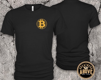 Bitcoin Logo Shirt, Crypto T Shirt, Minimalist BTC Tee