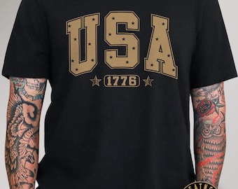 USA 1776 Shirt, Patriotic Tee, Fourth Of July Shirt