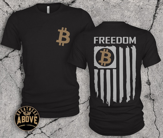 Bitcoin American Flag T-Shirt: Crypto Freedom Tee, Bella + Canvas