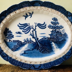 Booths “Real Old Willow” Meat Platter 9072