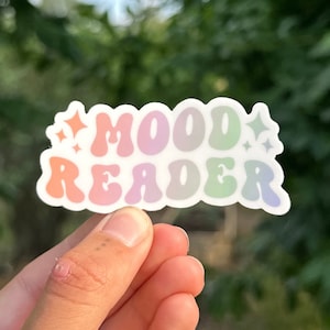 Mood Reader Sticker, Reading Sticker, Cute Bookish Sticker, Book Lovers Sticker, Kindle Sticker, Books Are Life, Book Lovers Collective