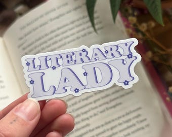 Literaire damesticker, Kindle-sticker, schattige leesgrage sticker, leessticker, boekstijlen, boekenliefhebbers collectief, Neverending TBR
