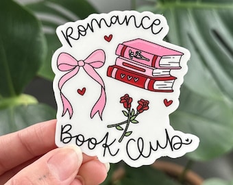 Romance Book Club Sticker, Book Lovers Sticker, Cute Bookish Sticker, Book Lovers Collective, Kindle Sticker, Romance Reader