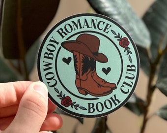 Cowboy Romantiek Book Club Sticker, Cowboy Romantiek Trope, Boek Tropes, Bookish Sticker, Romantiek Reader Sticker, Book Lovers Sticker