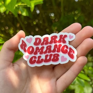 Dark Romance Club Sticker, Dark Romance Trope, Book Tropes, Bookish Sticker, Romance Reader, Book Lovers Sticker, Cute Kindle Sticker