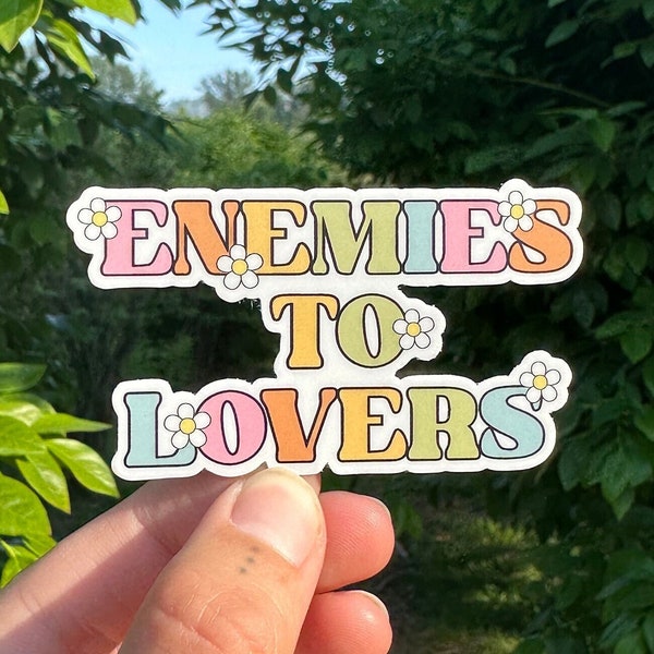 Enemies to Lovers Sticker, Book Trope Stickers, Bookish Sticker, Book Lovers Sticker, Romance Reader, Cute Bookish Sticker, Kindle Sticker