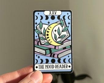 The Mood Reader Tarot Sticker, Reading Sticker, Cute Bookish Sticker, Book Lovers Collective Sticker, Kindle Sticker, Books Are Life