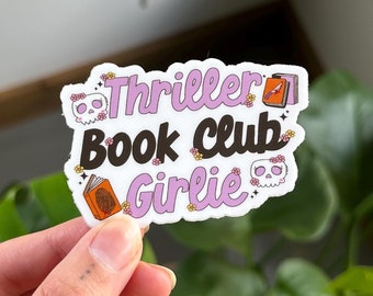 Thriller Book Club Girlie Sticker
