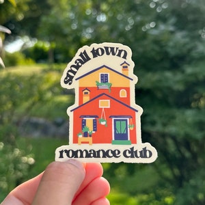 Small Town Romance Book Club Sticker, Romance Reader Sticker, Book Lovers Sticker, Cute Bookish Sticker, Kindle Sticker, Book Tropes