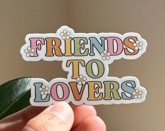 Friends To Lovers Sticker, Friends to Lovers Trope, Book Tropes, Bookish Sticker, Reading Sticker, Booktok Sticker, Book Lovers Sticker