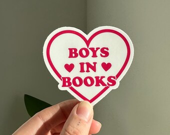 男の子が本を読むステッカー、かわいい本好きステッカー、Kindle ステッカー、本好きの集団、ロマンス リーダー、男の子より本、本好きのボーイフレンド