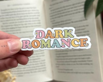 Donkere romantiek sticker, Kindle-sticker, leuke leesgrage sticker, leessticker, boekstijlen, boekenliefhebbers collectief, Neverending TBR